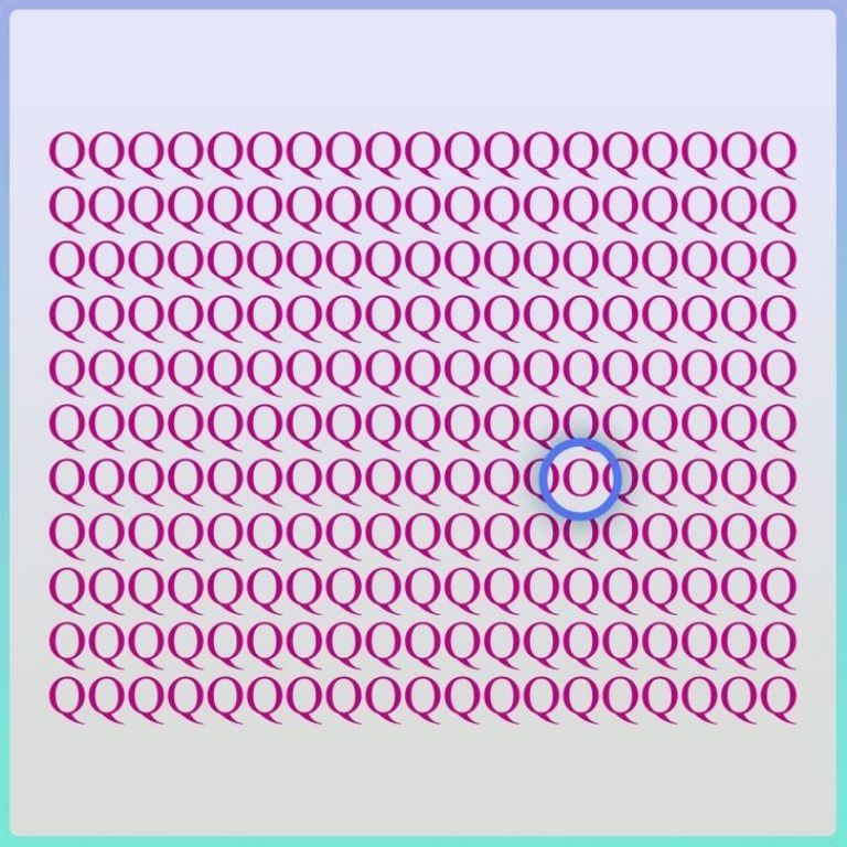 Een uitdagende IQ puzzel: alleen de gelukkigen zullen de verborgen letter 'O' vinden