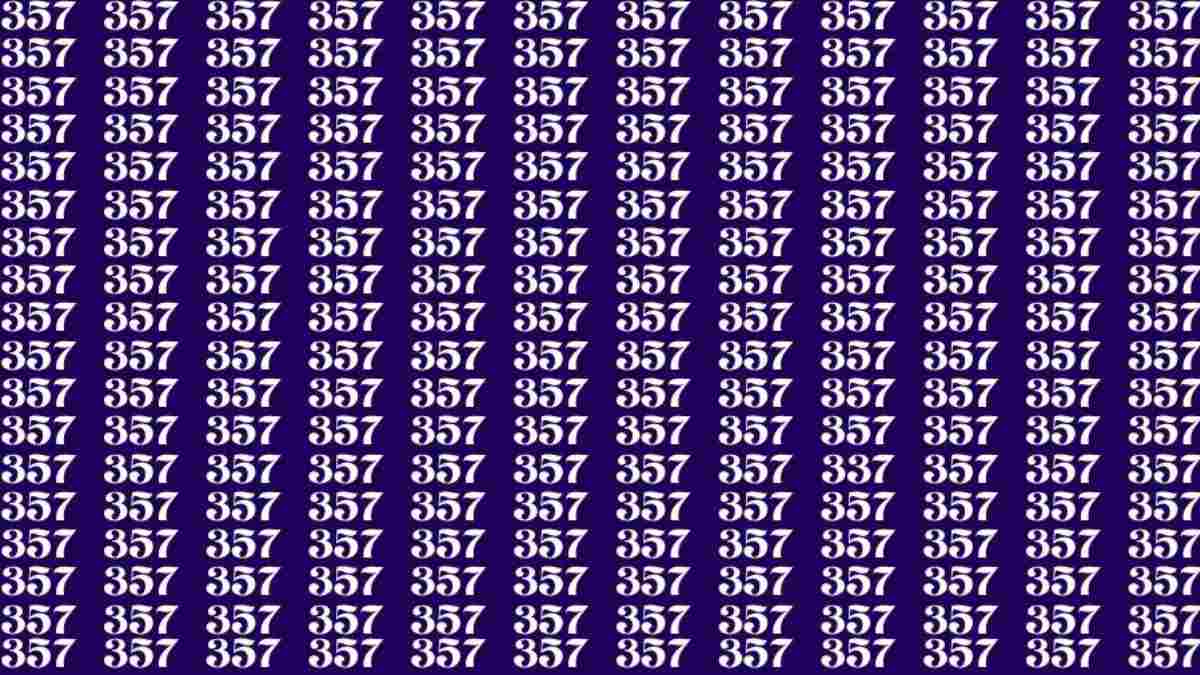 Alleen de meest oplettende kan het getal 337 vinden: optische illusie voor genieën