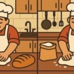 IQ-test: vind 3 verschillen in foto's van een chef-kok in de keuken in 23 seconden IQ-test: vind 3 verschillen in foto’s van een chef-kok in