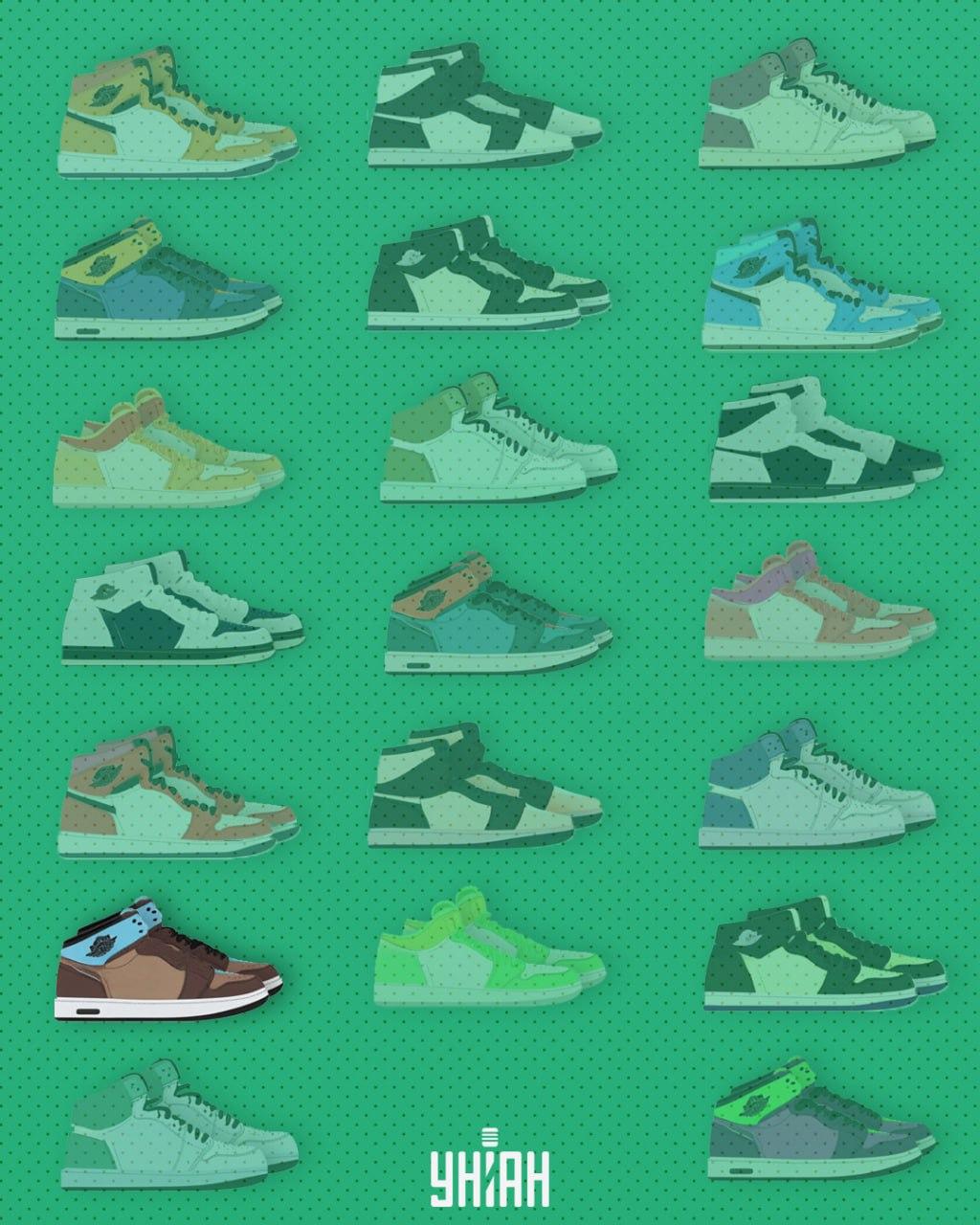 Het vreemde paar schoenen stond onderaan de afbeelding / Moje collage