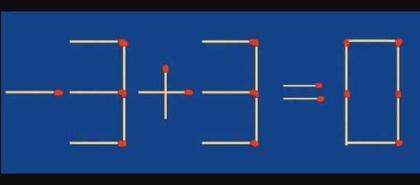 Kinderpuzzel met lucifers die niet alle volwassenen kunnen oplossen