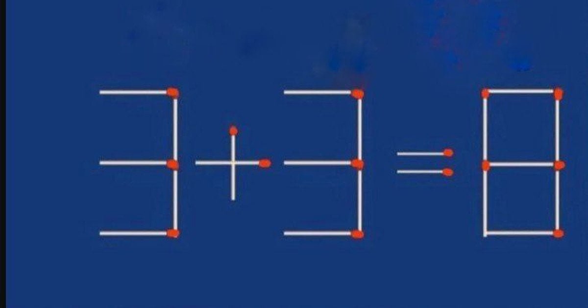 Een luciferpuzzel voor kinderen die niet alle volwassenen kunnen oplossen