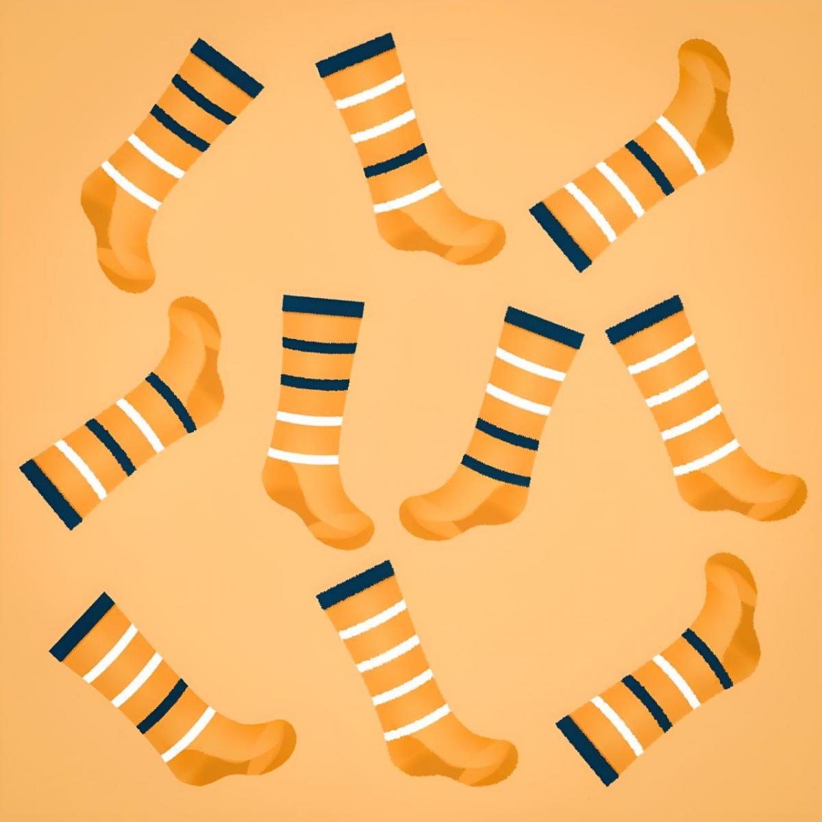 Vind heel snel een verborgen sok / Moje collage