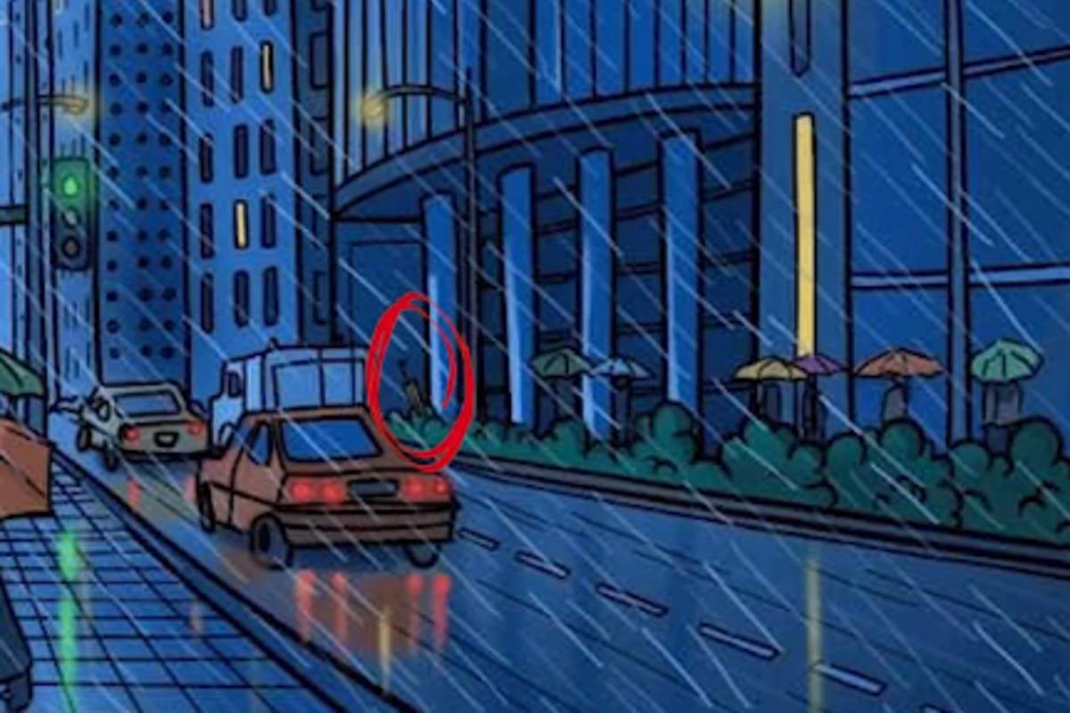 Hier zat de verborgen paraplu / Bright Side tekening