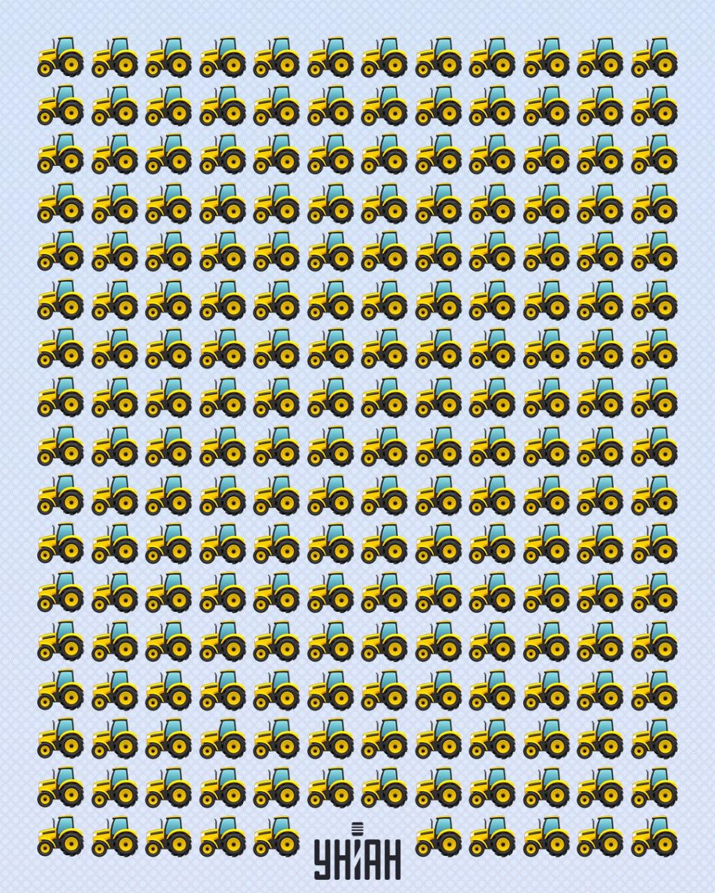 Je moet heel snel een tractor vinden die vreemd genoemd kan worden / Moje collage