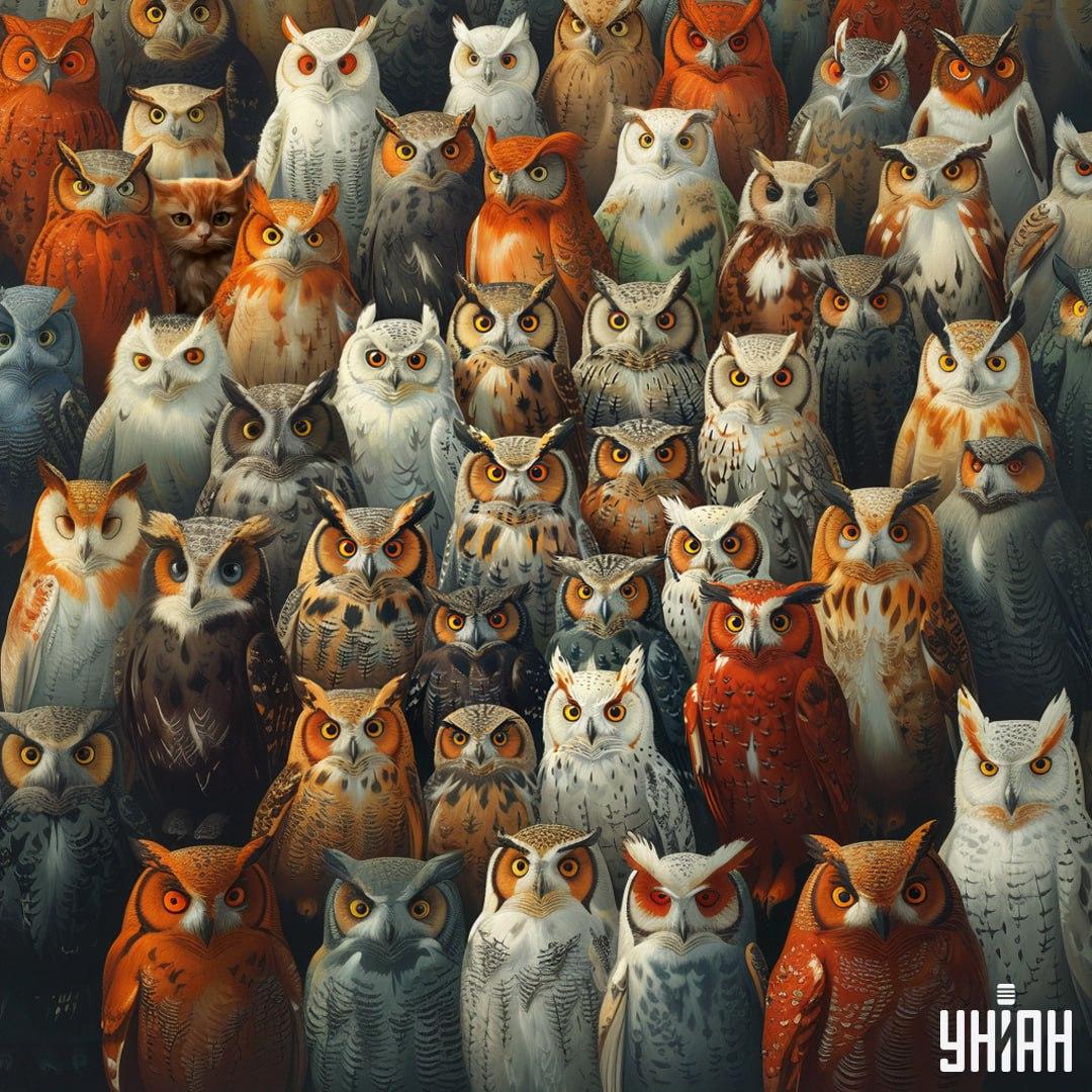 Het duurt minder dan 10 seconden om een kat te vinden / Moje collage