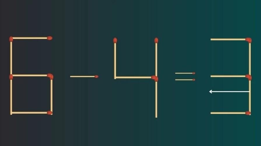 Je hoeft maar één lucifer te verplaatsen om de puzzel op te lossen / foto door Fresherslive