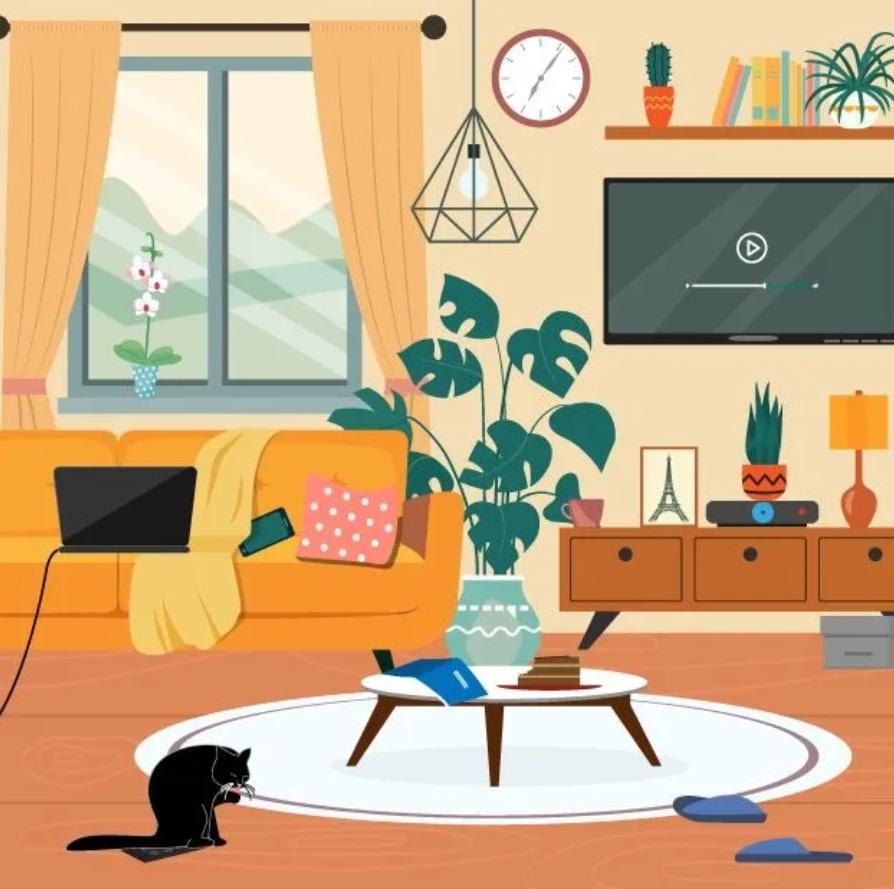 Vind de verborgen afstandsbediening in de woonkamer / foto door Jagranjosh