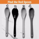 Alleen een genie kan de rode lepel op de foto vinden in 6 seconden: een mindfulness puzzel Alleen een genie kan de rode lepel op de foto