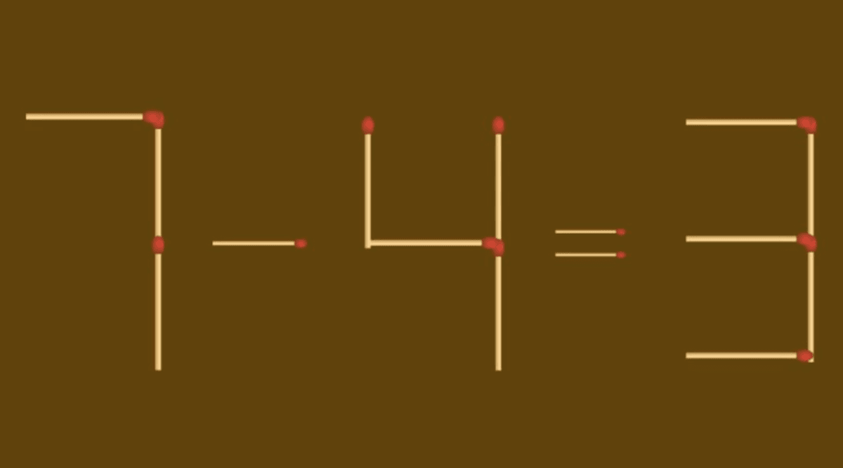 Als je een paar lucifers correct herschikt, kun je de puzzel oplossen / foto van fresherslive.com