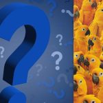 Vind een kip tussen tientallen papegaaien in 9 seconden: een puzzel met een "val" Vind een kip tussen tientallen papegaaien in 9 seconden: een