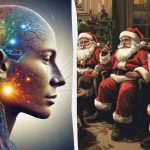 Vind in 5 seconden een vrouw tussen de Father Frosts: