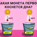 Welke munt raakt het eerst de bodem: een puzzel om